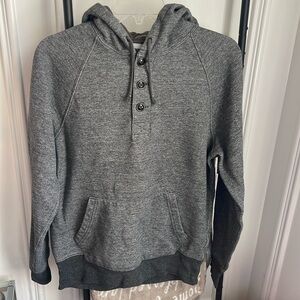 Dressy J Crew charcoal gray hoodie